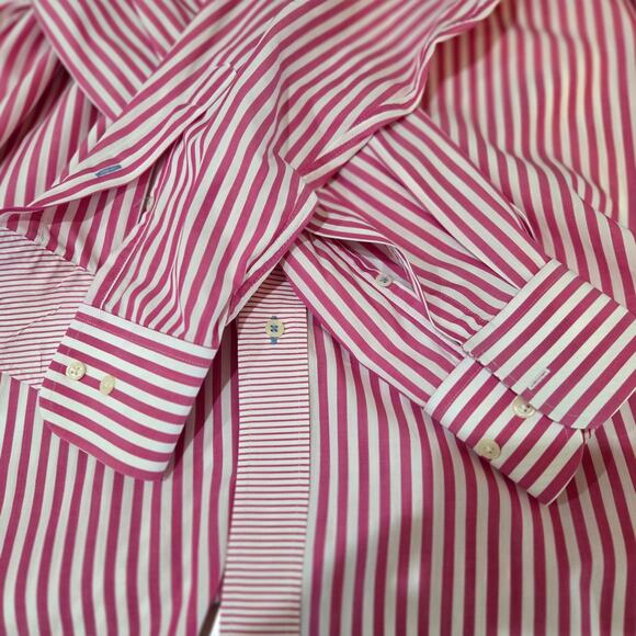 Men's J McLaughlin Long Sleeve Dress Shirt, Size Large - Picture 3 of 8